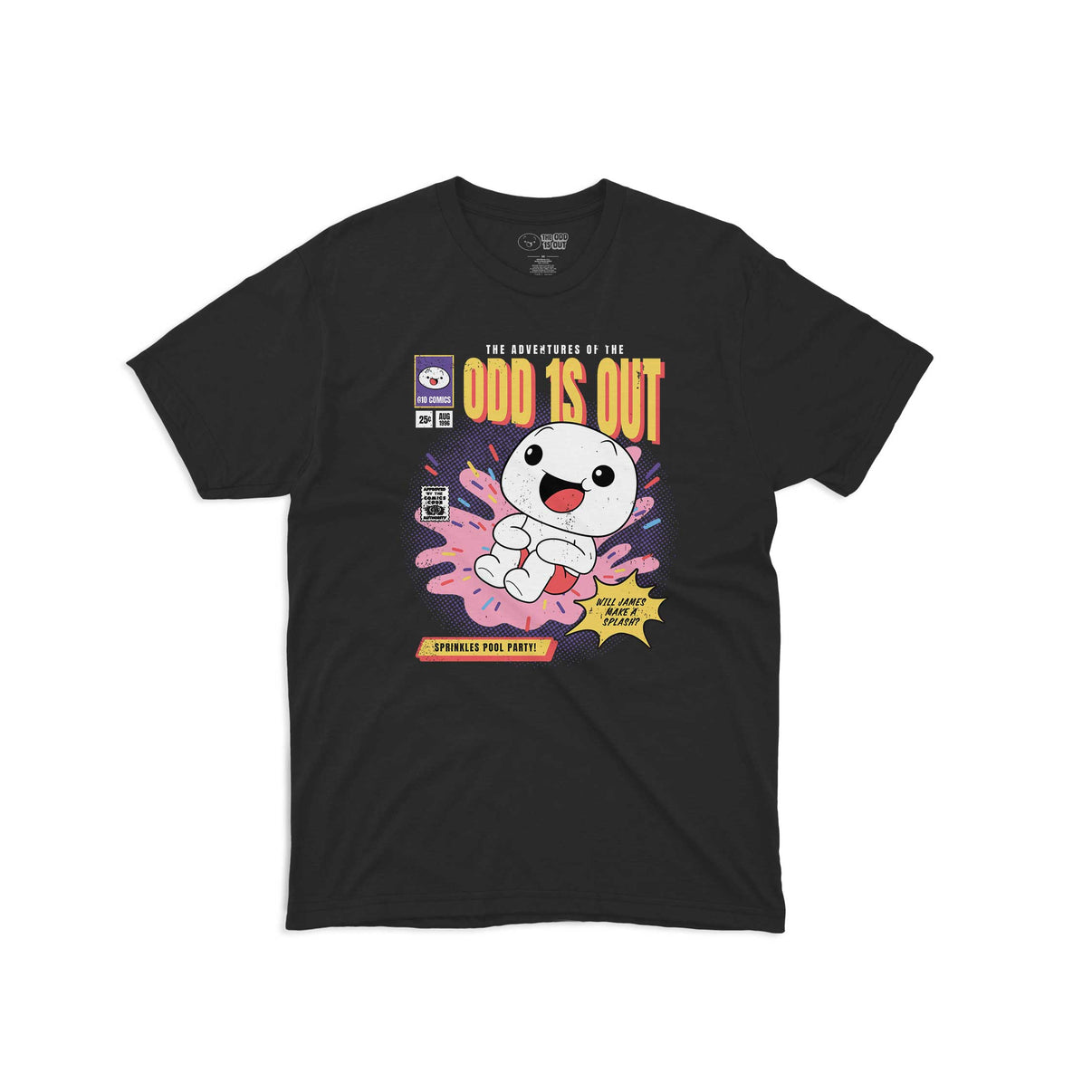 Cannon Ball James T-Shirt - Black | Official The Odd 1s Out Store